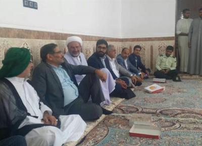 شمخانی در روز عید فطر به شهر سیل زده بستان رفت