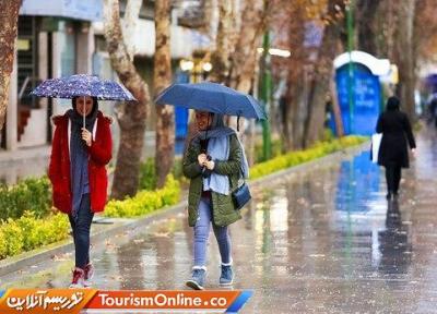 پیش بینی بارش باران پنج روزه در 20 استان