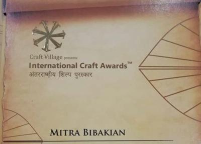 اعطای جایزه ویژه بین المللی به هنرمند صنایع دستی گلستان