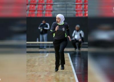 (عکس) قضاوت داور زن برای نخستین بار در لیگ بسکتبال اردن
