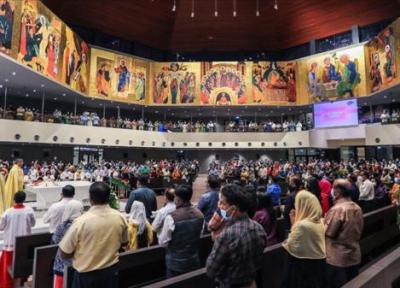 اولین مراسم عشای ربانی در بزرگترین کلیسای خلیج فارس